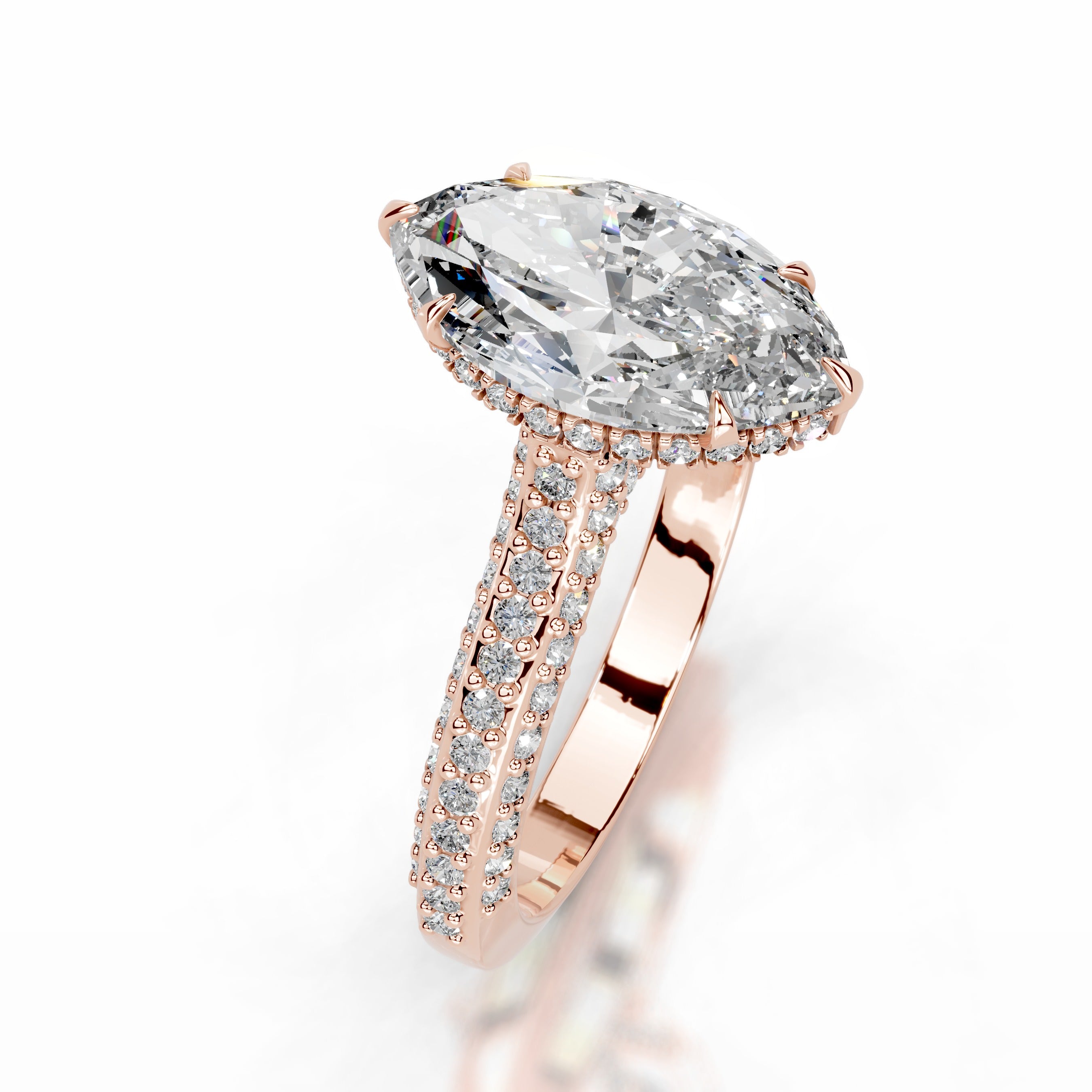 Joana Diamond Engagement Ring - 14K Rose Gold、mySite、hinf8tx79