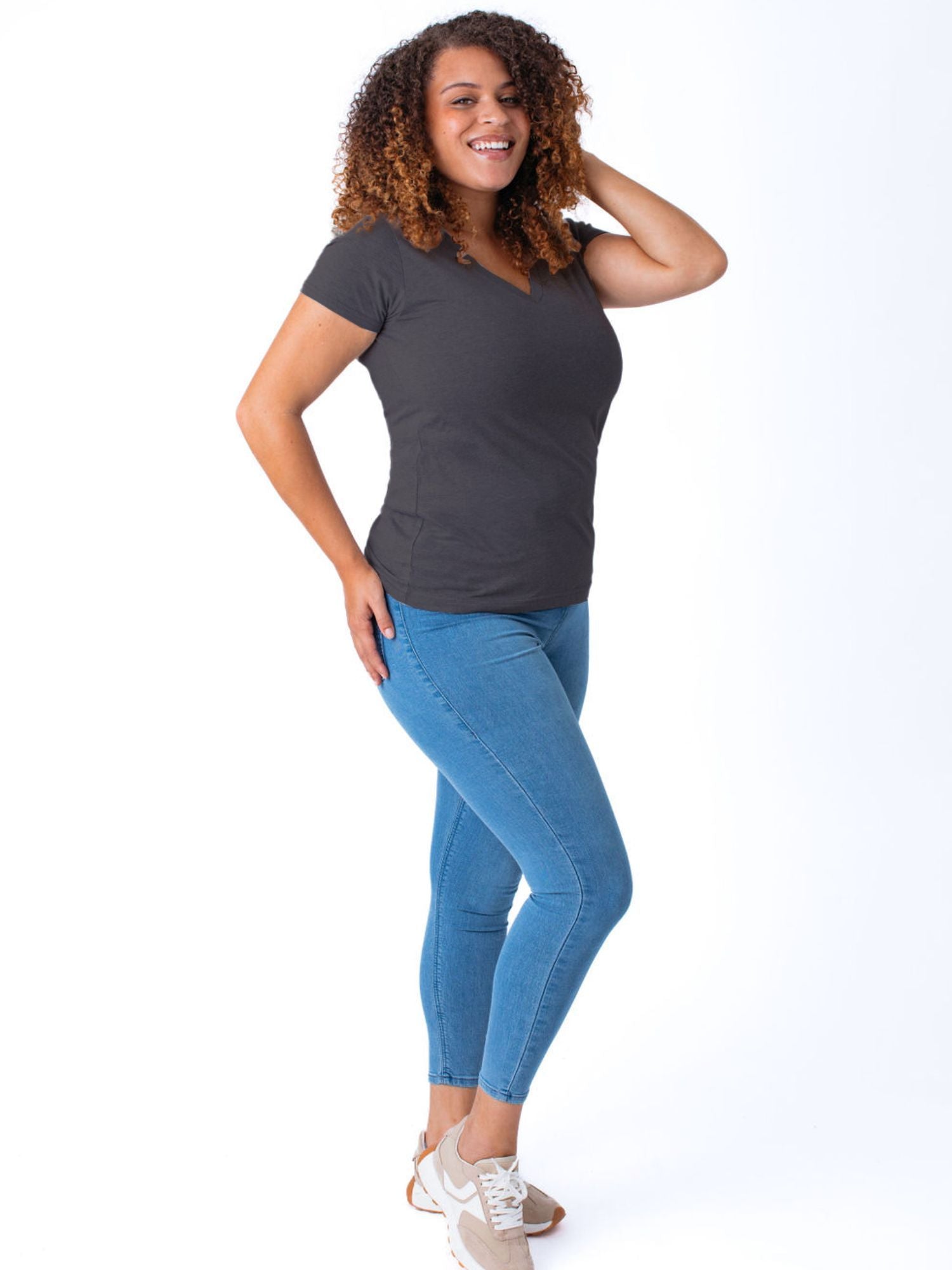  Women's Vintage Black V-Neck、mySite、ghnorth