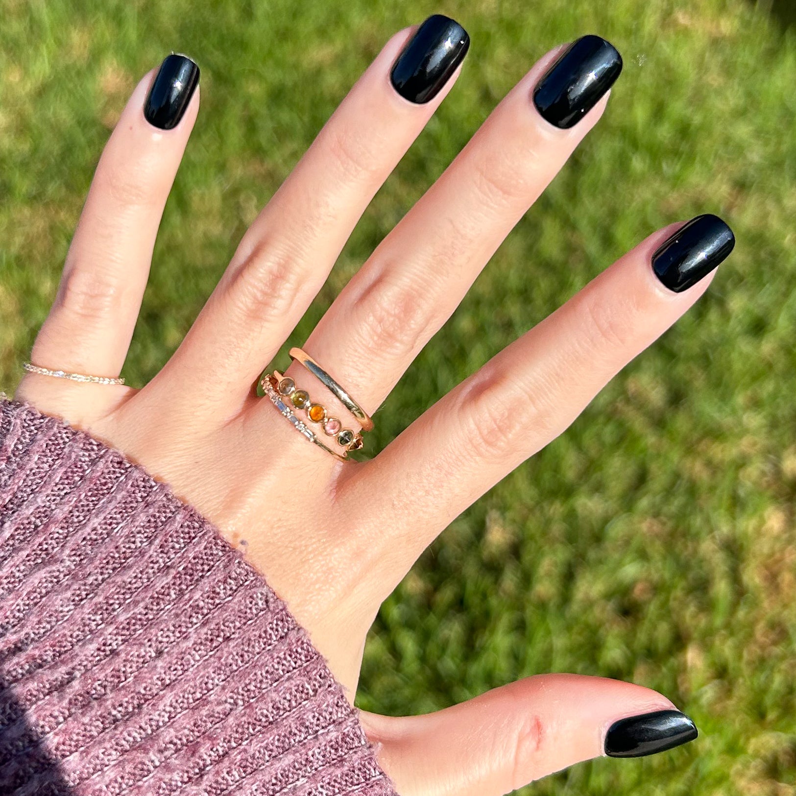 Cateye | Extra Short | Squoval - Tab Press-On - Loyalty Reward、mySite、solidvoid