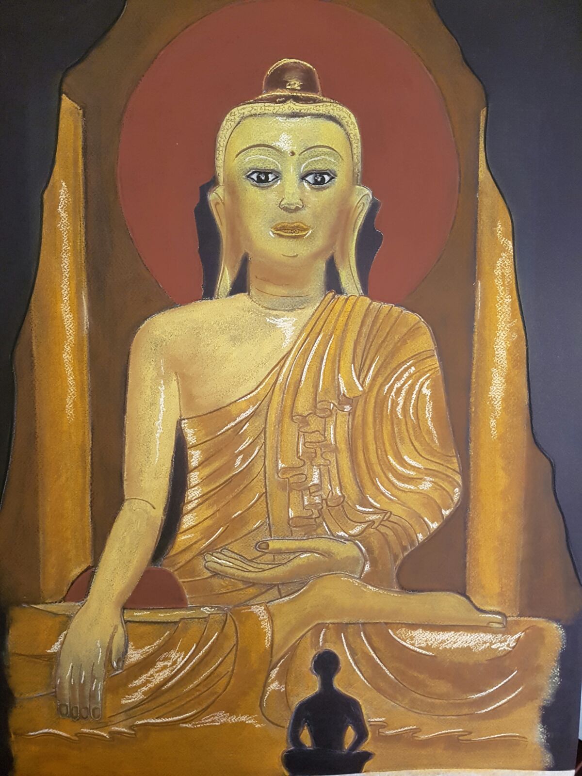 Buddha & Praying Monk (Original by Svitlana Babaeva)、mySite、topwebapps