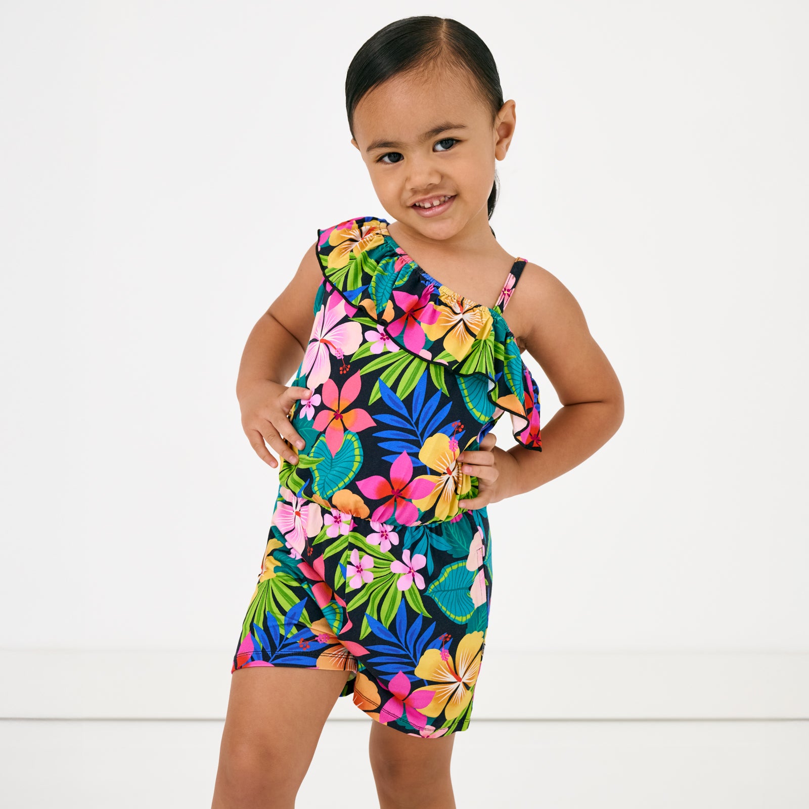  Jungle Blooms Asymmetrical Romper、mySite、layawaytickets