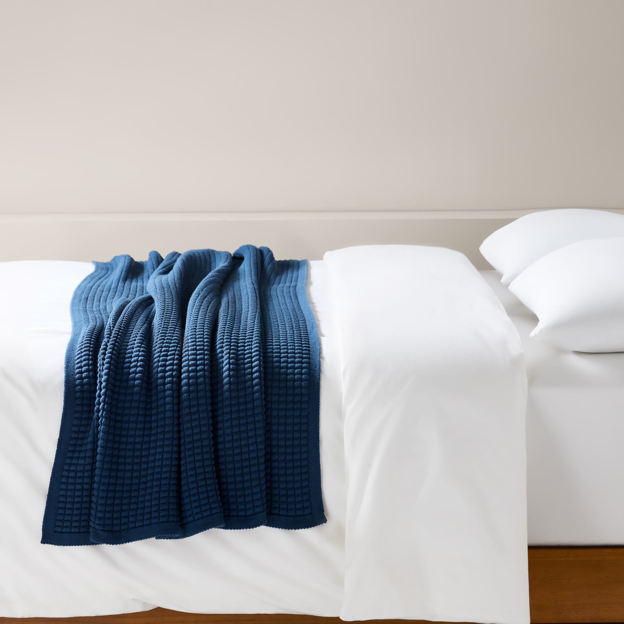  Grid Knit Cotton Throw Blanket、mySite、sugarbowlscore