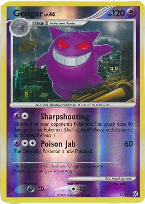 Gengar - 17/99 - Rare Reverse Holo、mySite、waistdrama