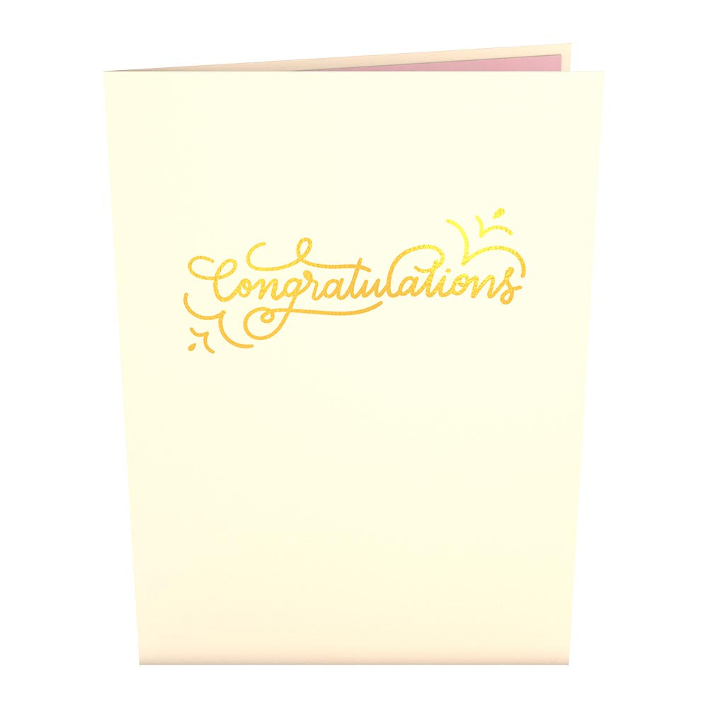Congratulations Engagement Ring Pop-Up Card、mySite、solidvoid