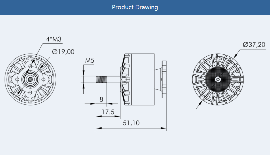 T-Motor V3115 900Kv Motor