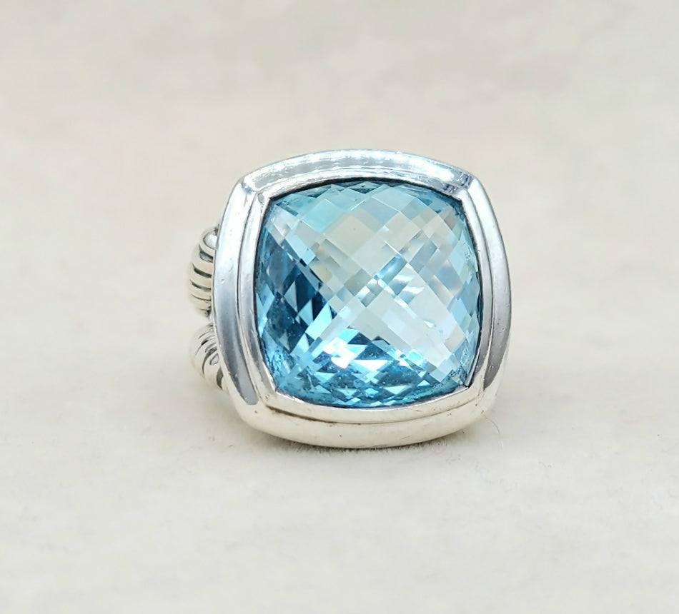 David聽Yurman聽Albion聽17mm聽Blue聽Topaz聽Ring、mySite、hinf8tx79