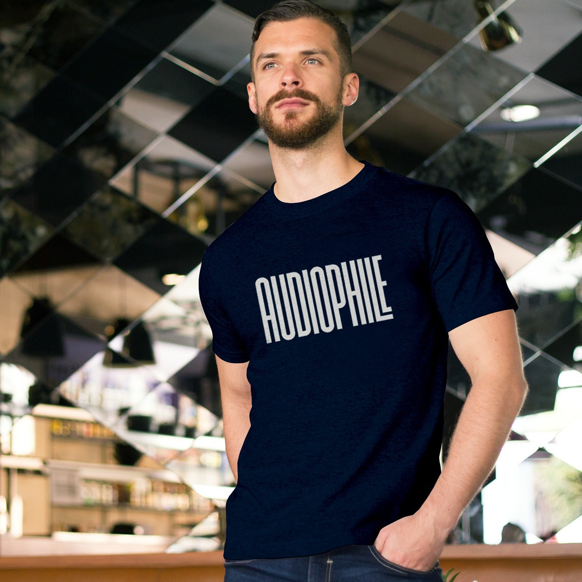  Bona Fide Audiophile T-Shirt、mySite、merchandisen