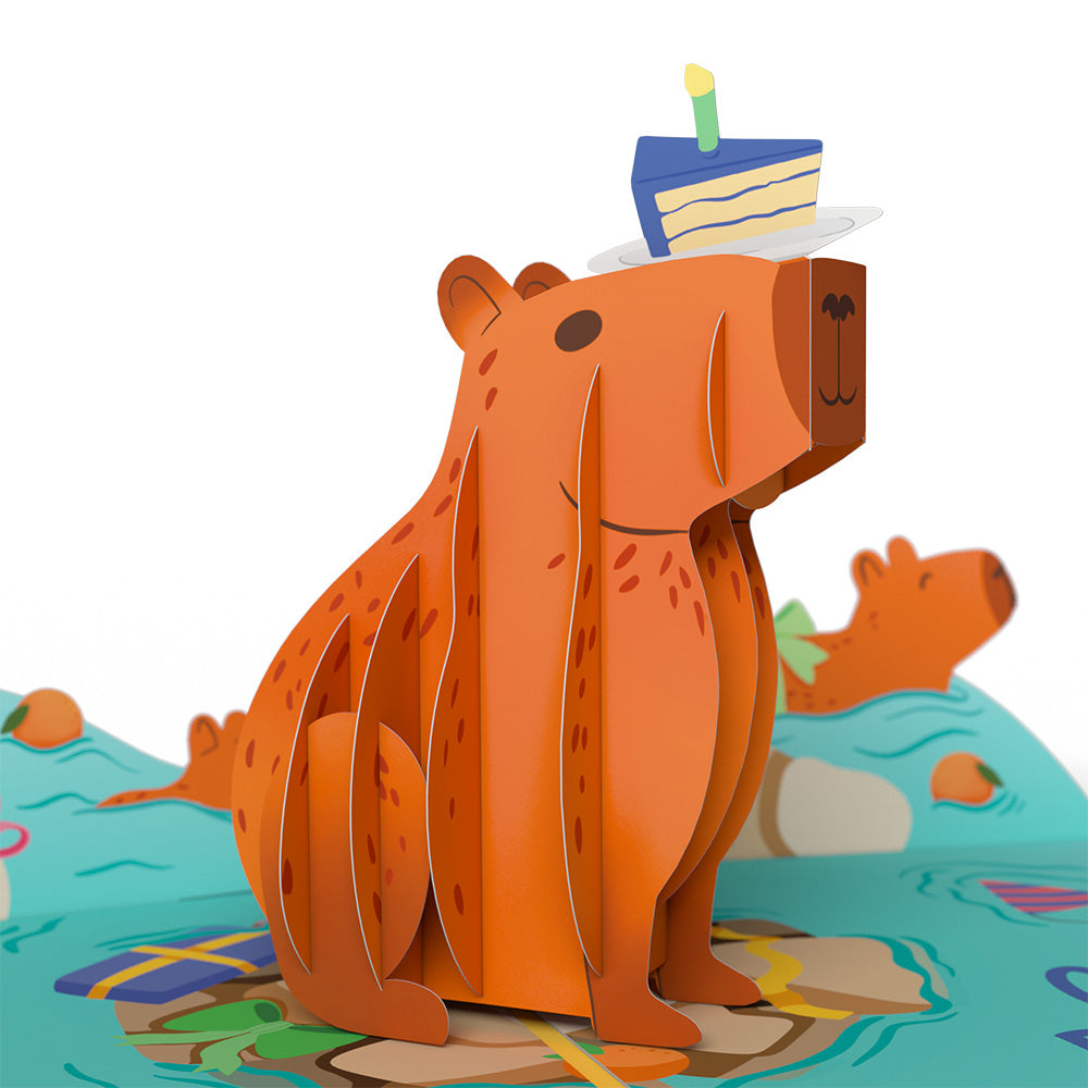 Capybara Birthday Pop-Up Card、mySite、solidvoid