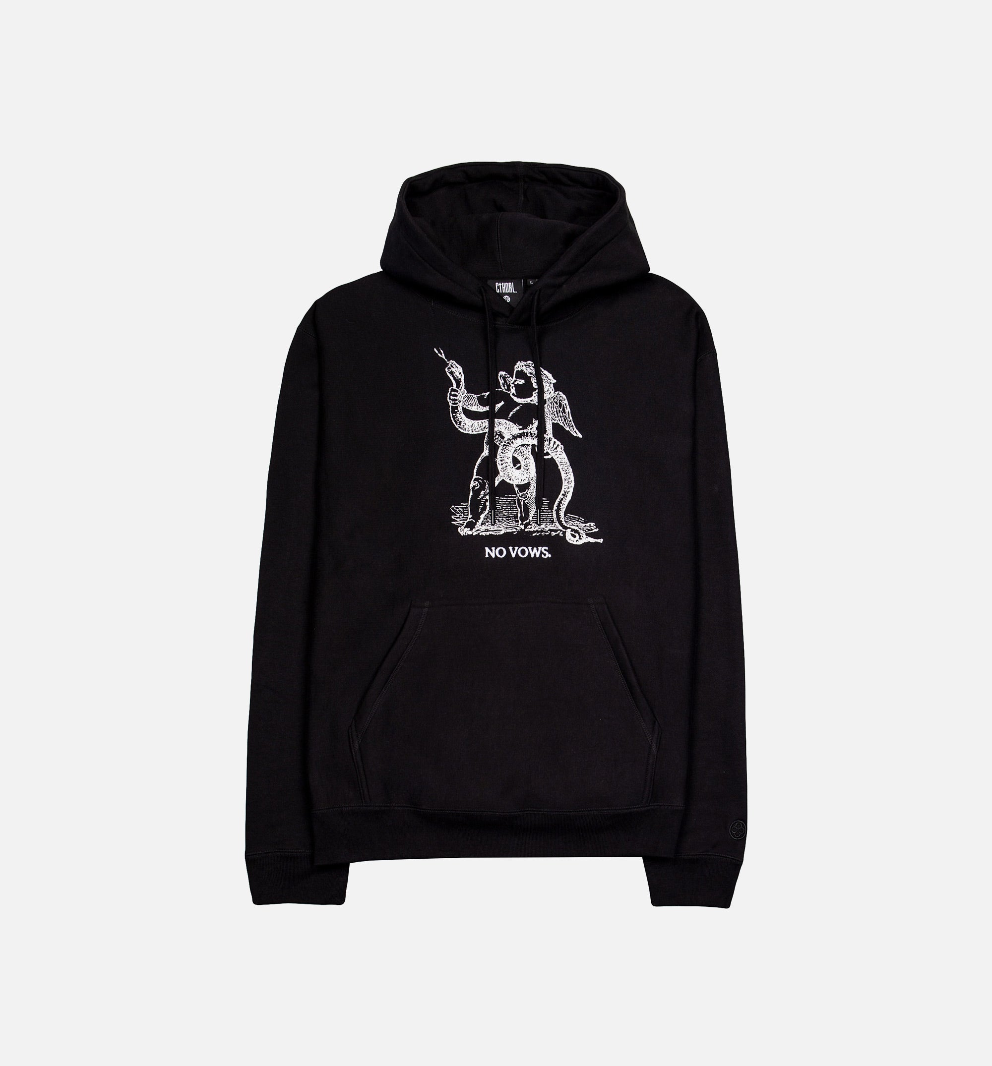 CTHDRL No Vows Core Fleece Hoody - Black/White、mySite、dreamappss