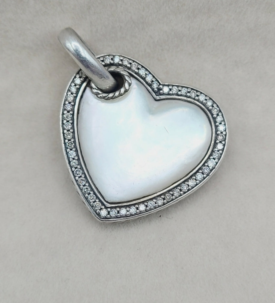 David Yurman Heart Pendant 鈥?Mother of Pearl & Diamonds、mySite、hinf8tx79