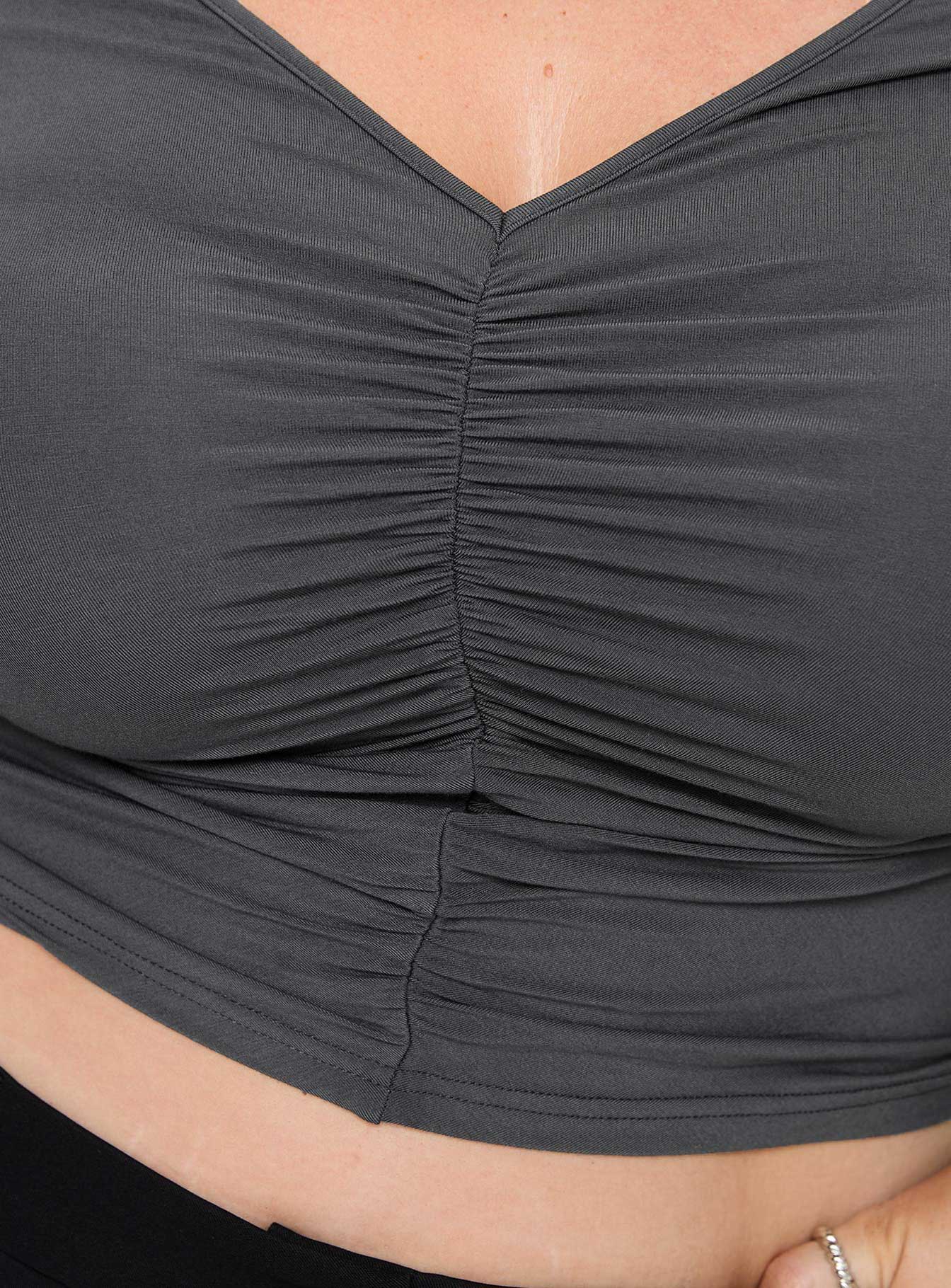 Moylan Long Sleeve Top Grey Curve、mySite、solidvoid