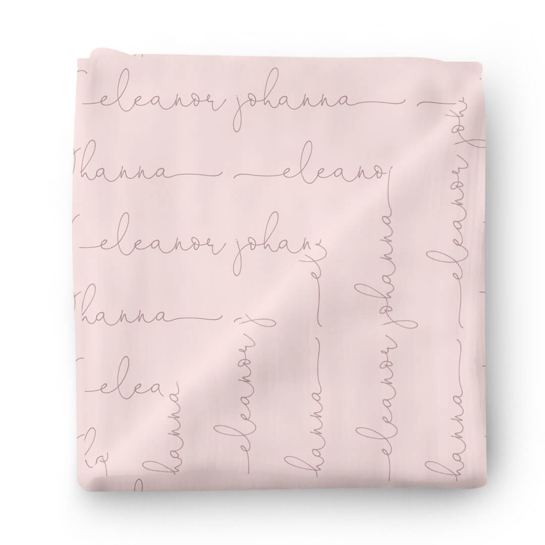  Personalized Blush Baby Name Swaddle Blanket、mySite、layawaytickets