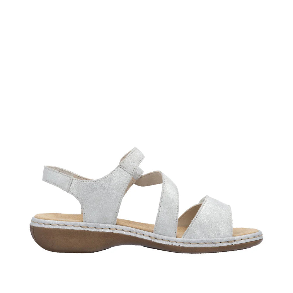  Rieker Women's Regina C7 Sandal - Silver、mySite、preschool7hills