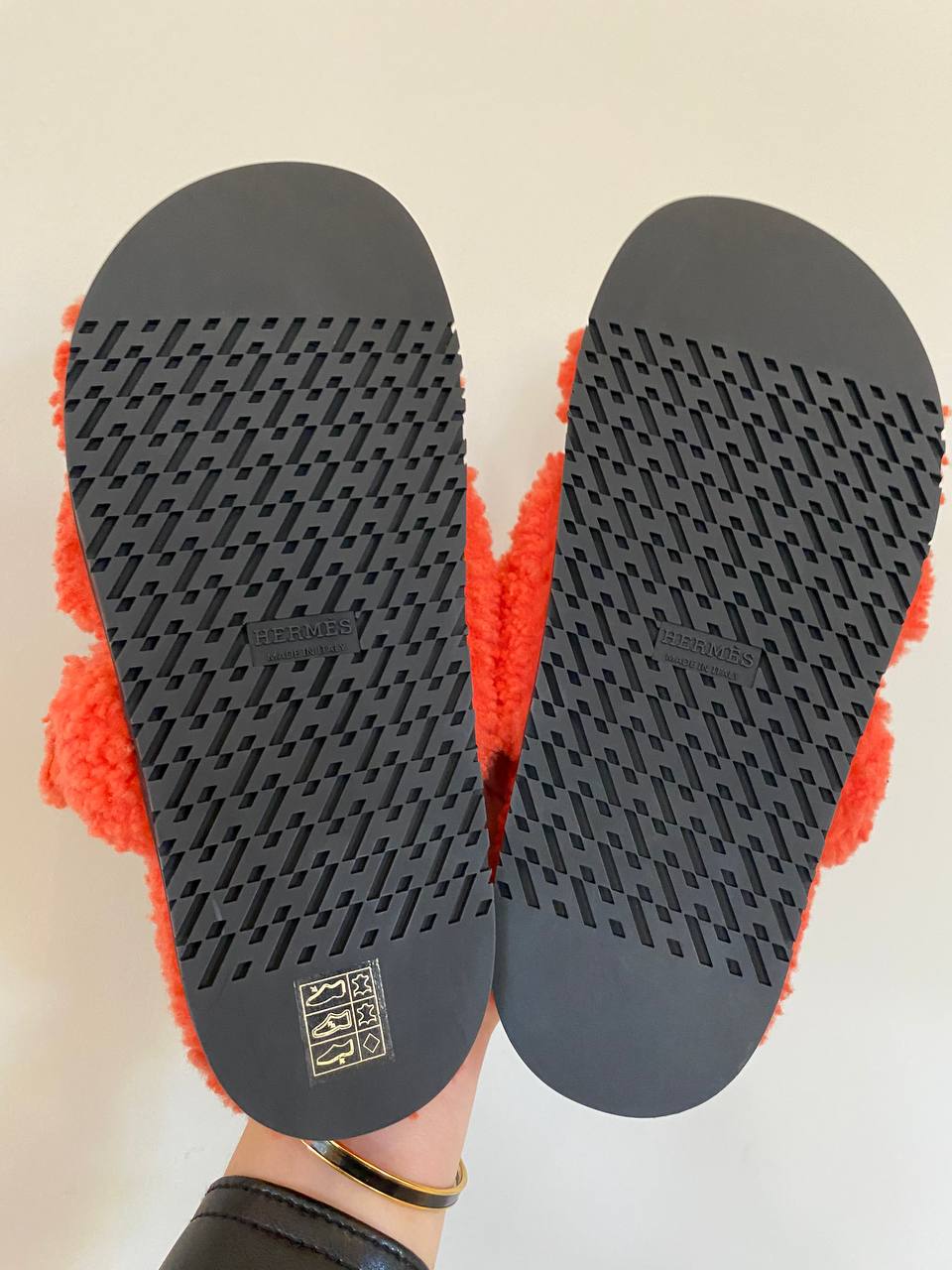 Hermes Teddy Bear orange Chypre sandals、mySite、garminoutage.com