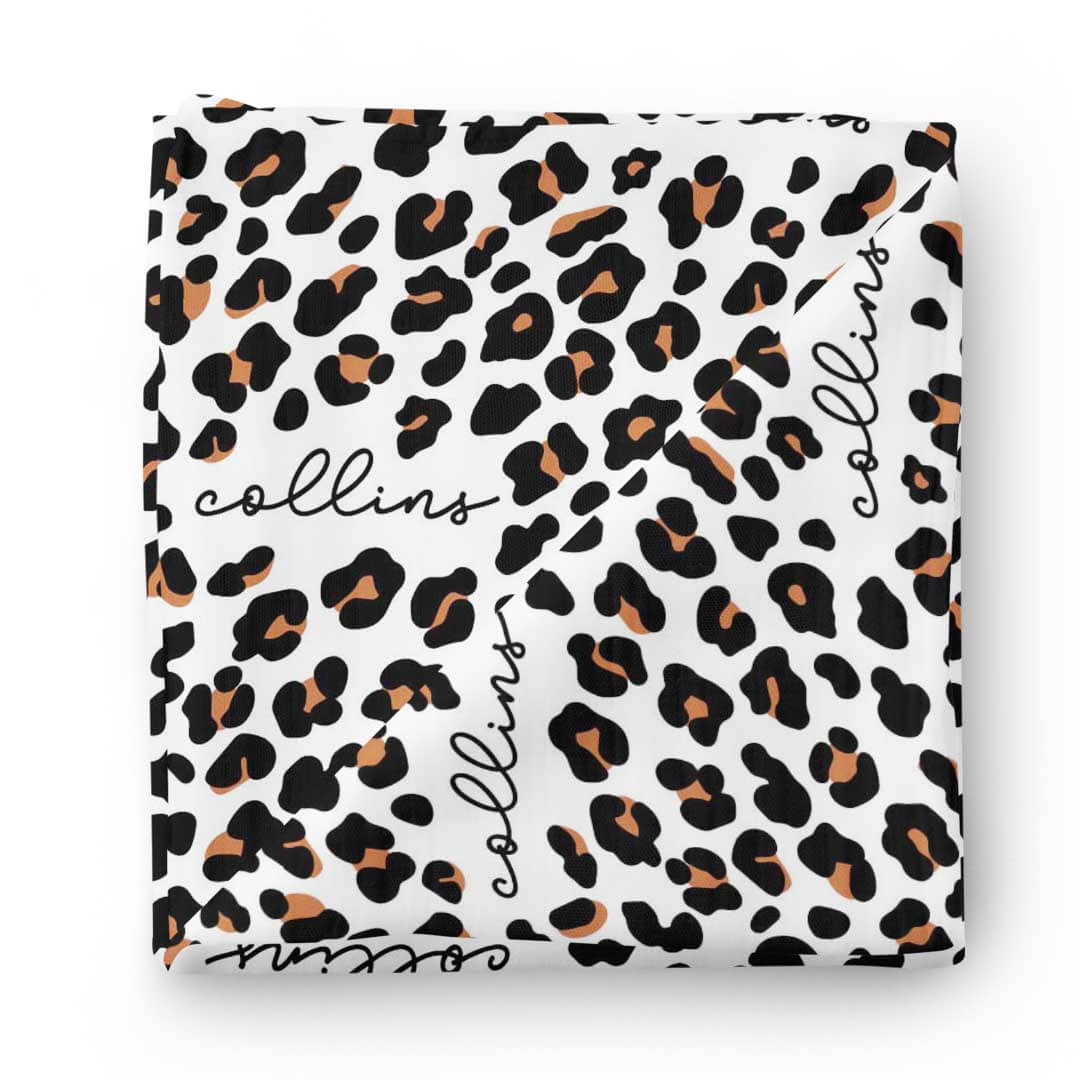  Leopard Personalized Baby Name Swaddle Blanket、mySite、layawaytickets