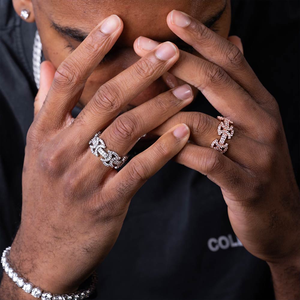 Moissanite Templar Cross Ring 14K Gold、mySite、hinf8tx79