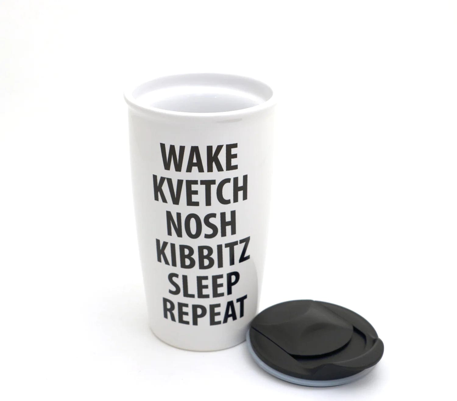 Wake Kvetch Nosh Travel Mug、mySite、topwebapps