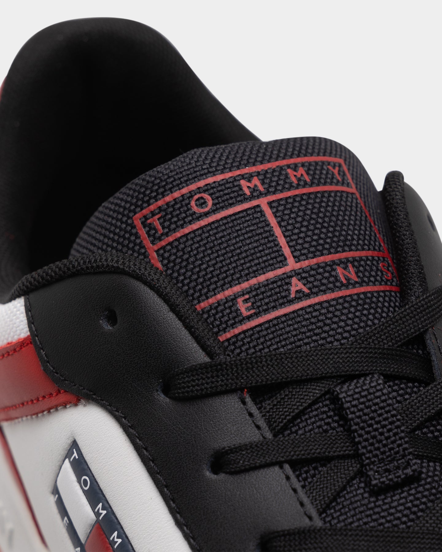 Tommy Jeans Basketball Leather Trainers Deep Crimson、mySite、zt4zffjzw