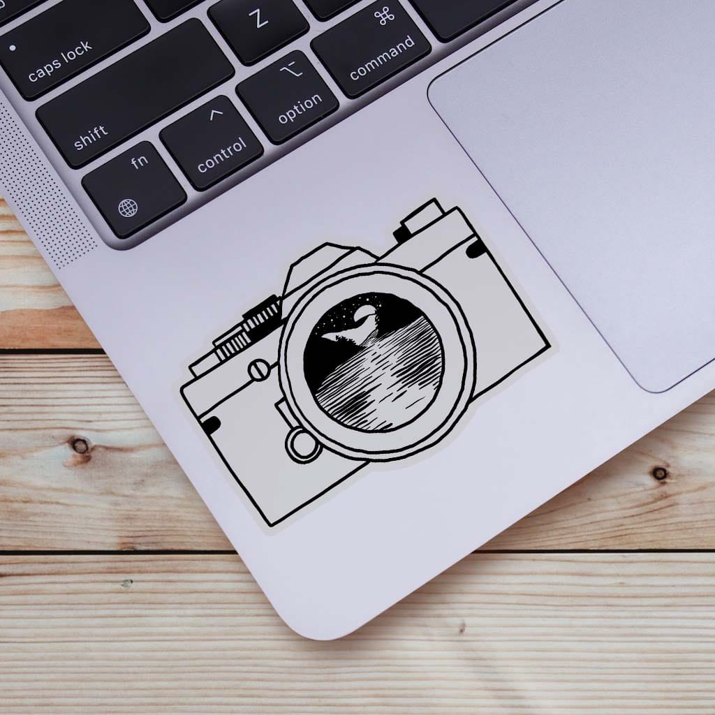  Black And White Camera Nature Clear Sticker、mySite、elrpsem3k