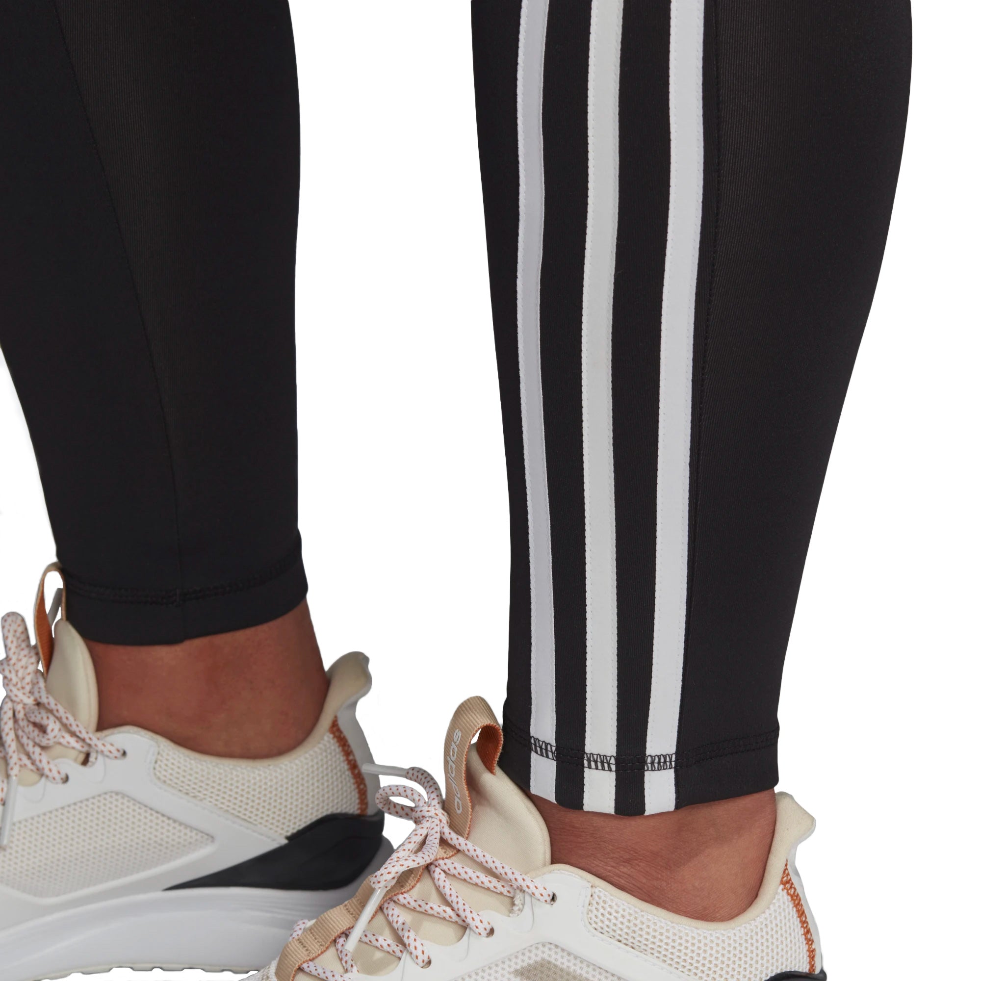 adidas Women's Designed 2 Move Tights (Plus Size) Black/White、mySite、bottomscart
