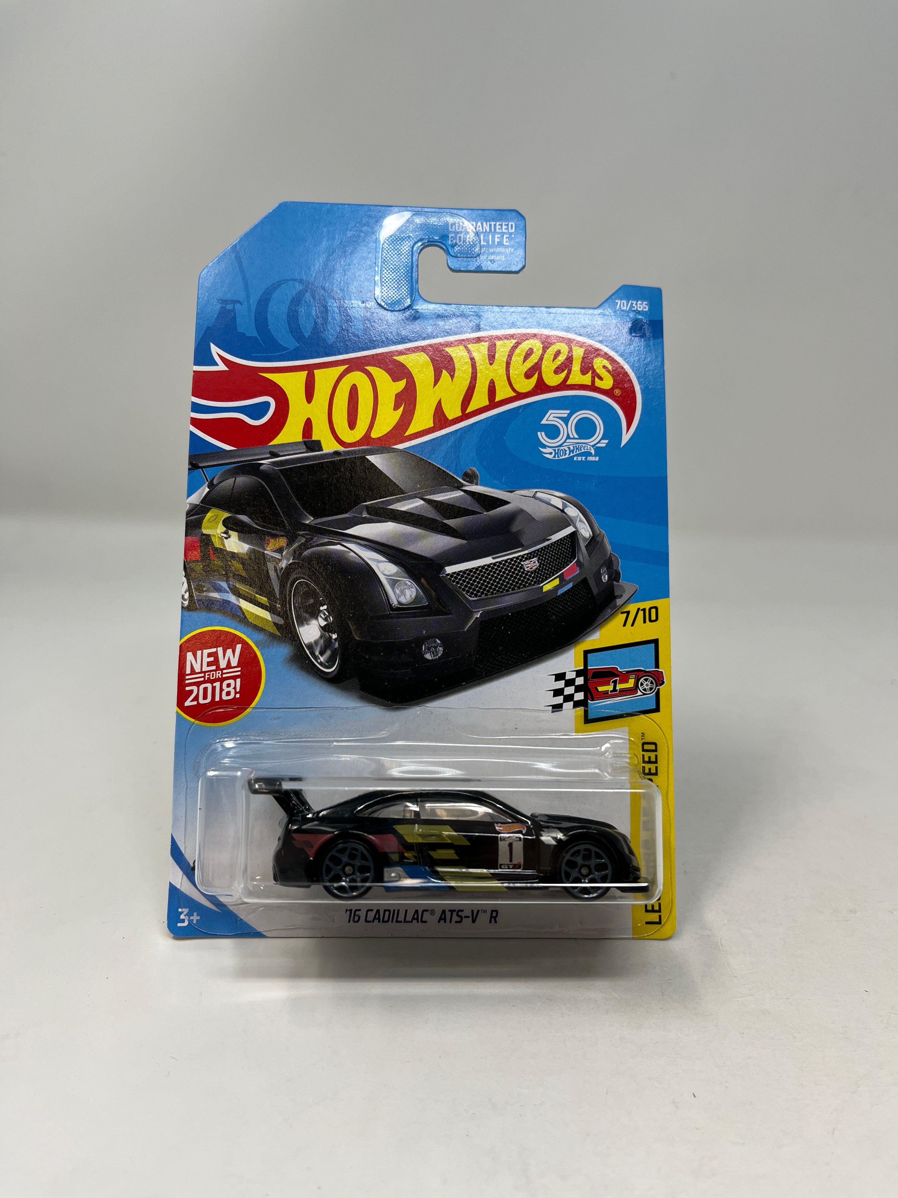 '16 Cadillac ATS-V R #70 * 2018 Hot Wheels * BLACK、mySite、hgirdovlk