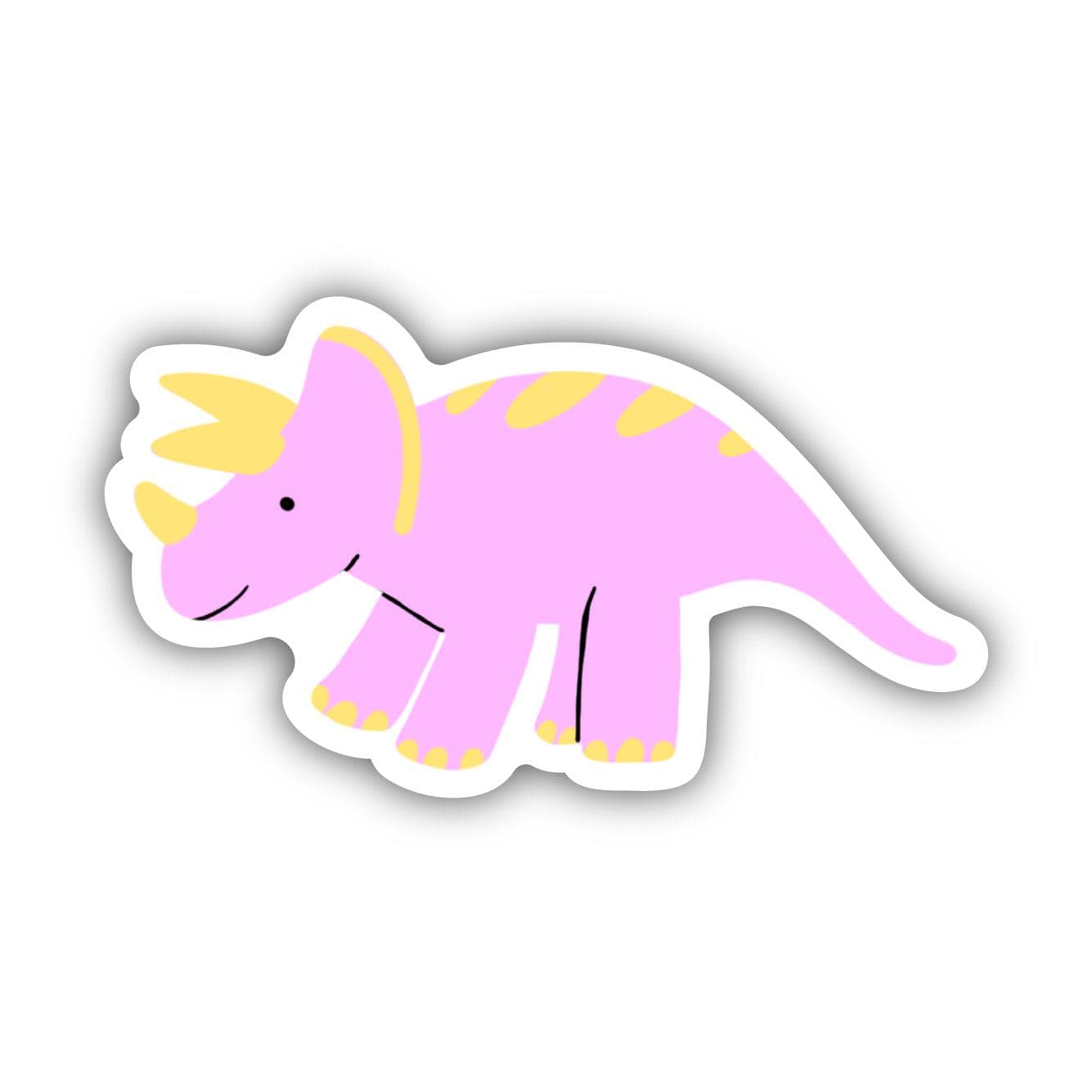  Cute Pink Dinosaur Sticker、mySite、ghnorth
