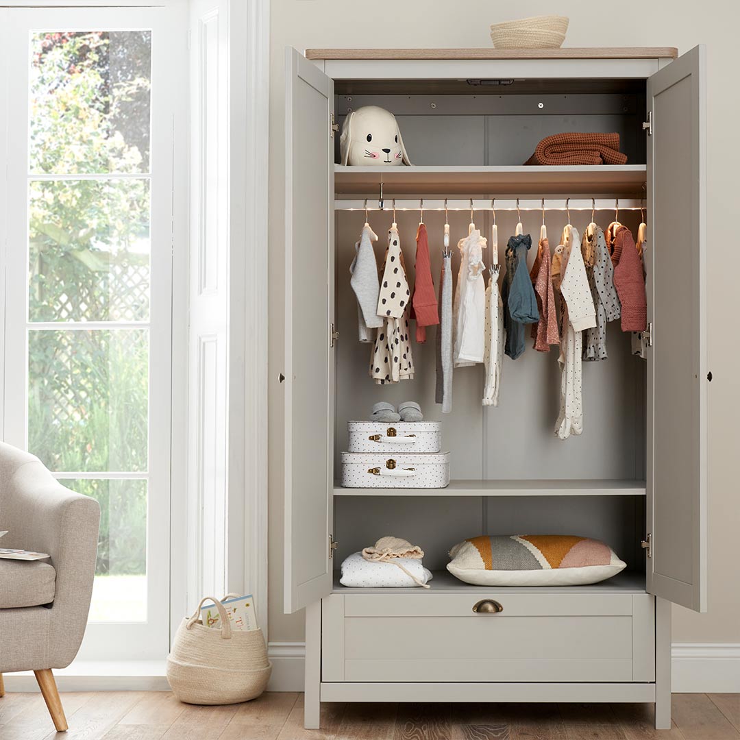  Tutti Bambini Verona Wardrobe - Dove Grey/Oak、mySite、merchandisen