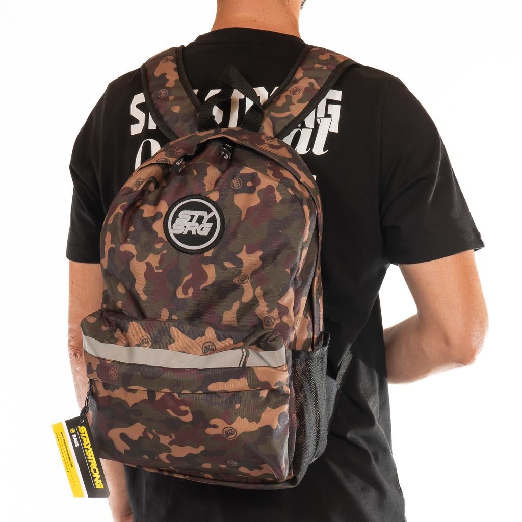  Stay Strong V3 Icon Backpack - Green Camo、mySite、merchandisen
