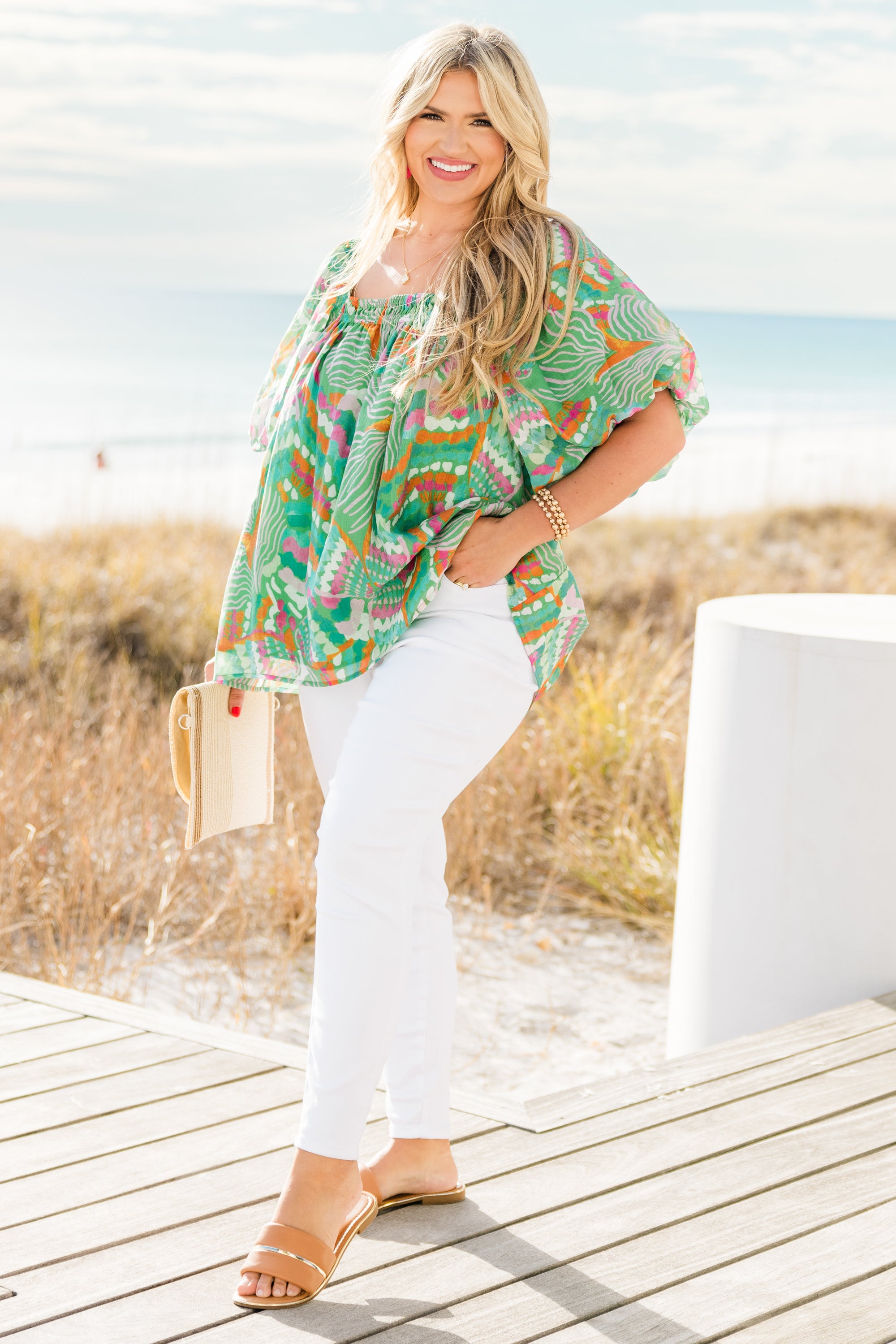  Cozy Love Top, Green Tropical、mySite、justintrudeaud