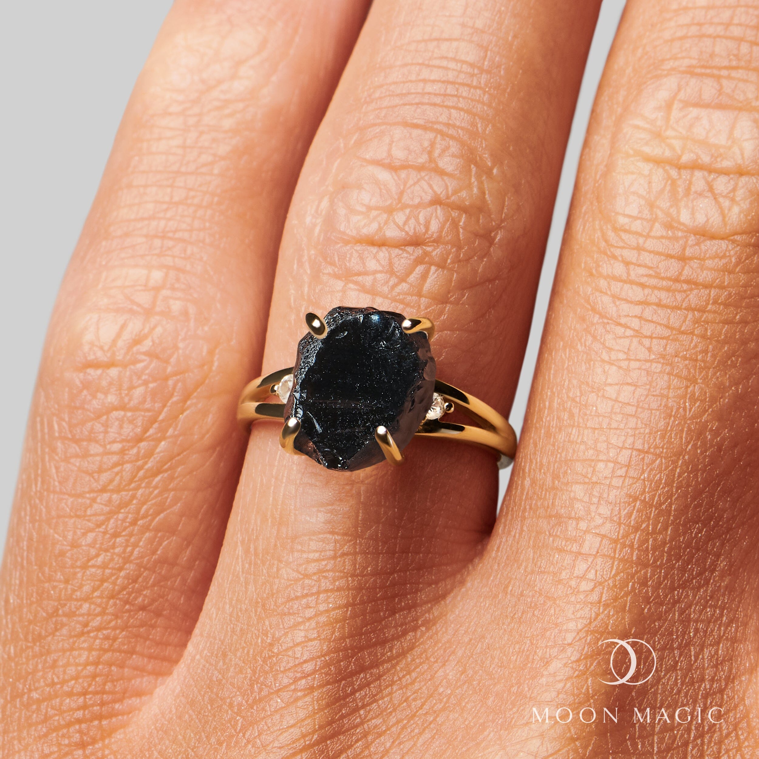Black Obsidian Diamond Ring - Raw Beauty、mySite、hinf8tx79