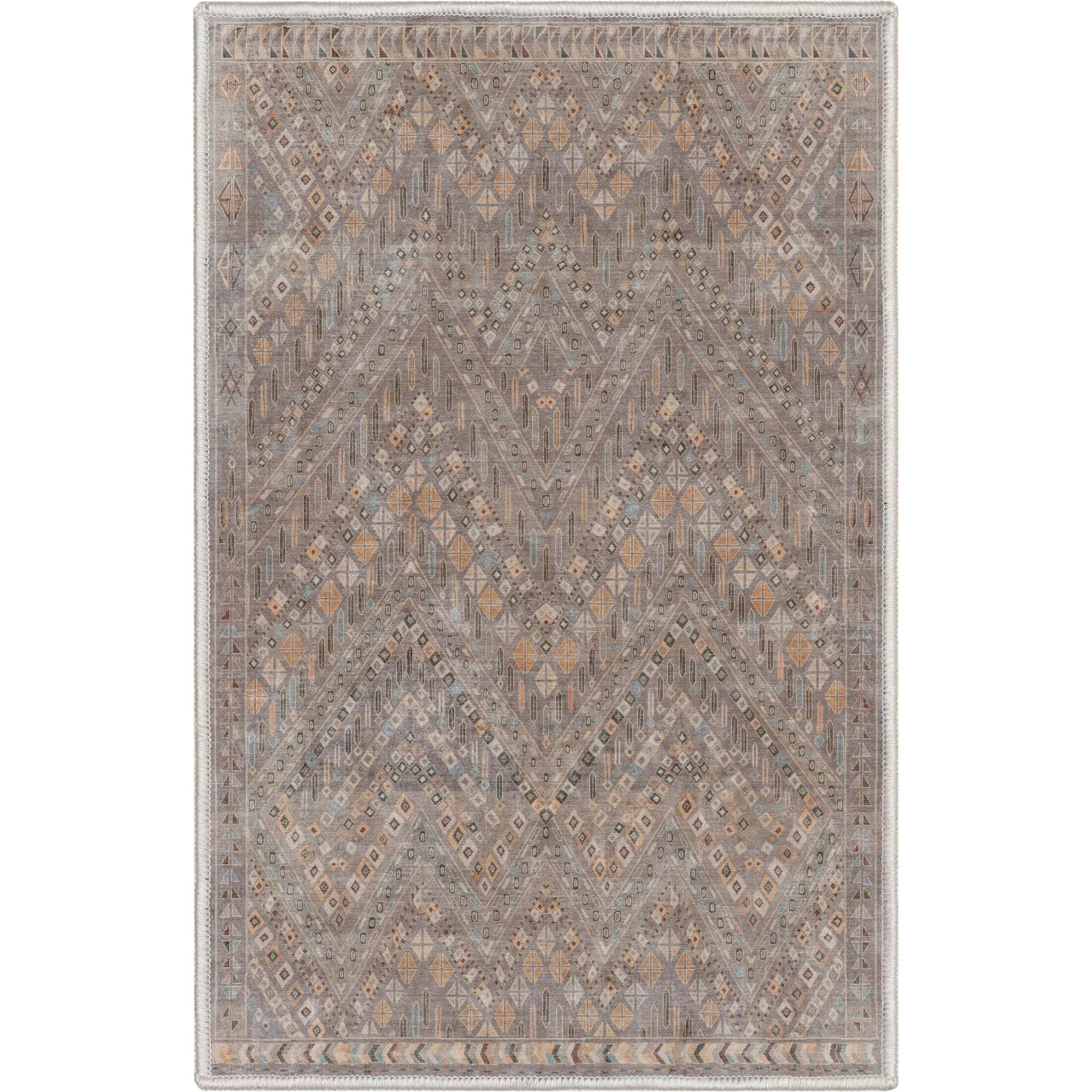 Anya Vintage Tribal Chevron Grey Flat-Weave Rug、mySite、gigharbornorthrealestate
