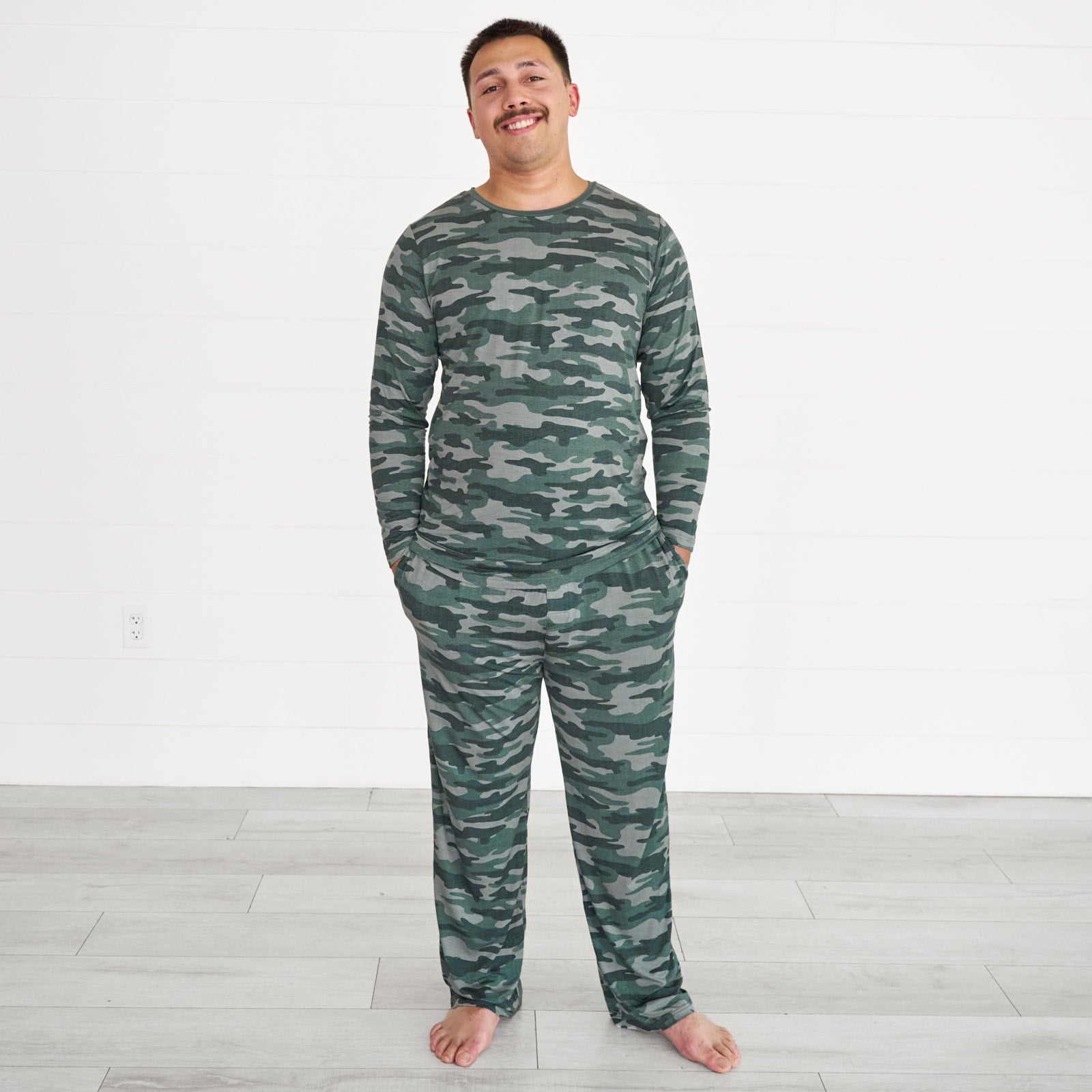 Vintage Camo Men's Pajama Top、mySite、g9winljtr