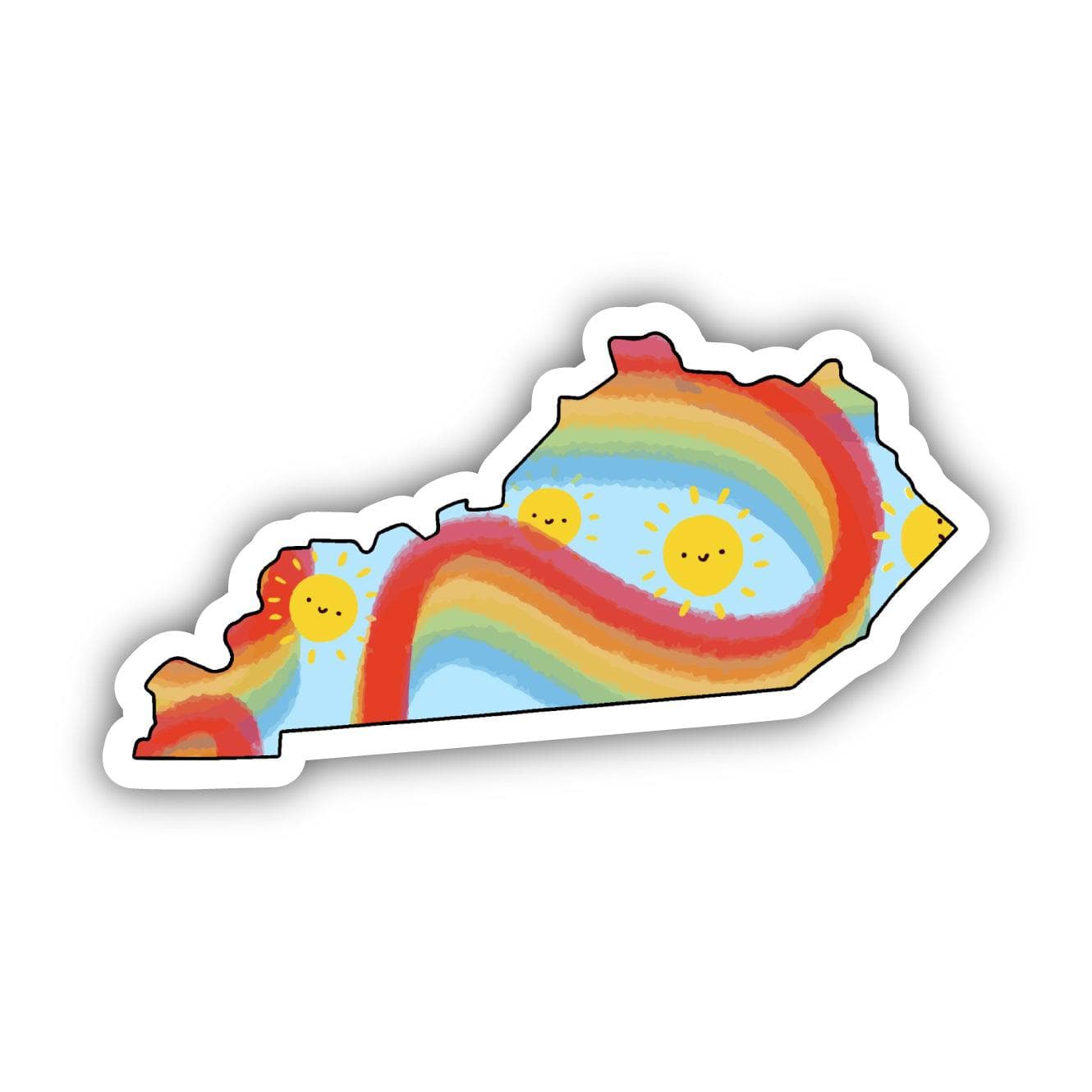  Kentucky Rainbow Fun Sticker、mySite、ghnorth