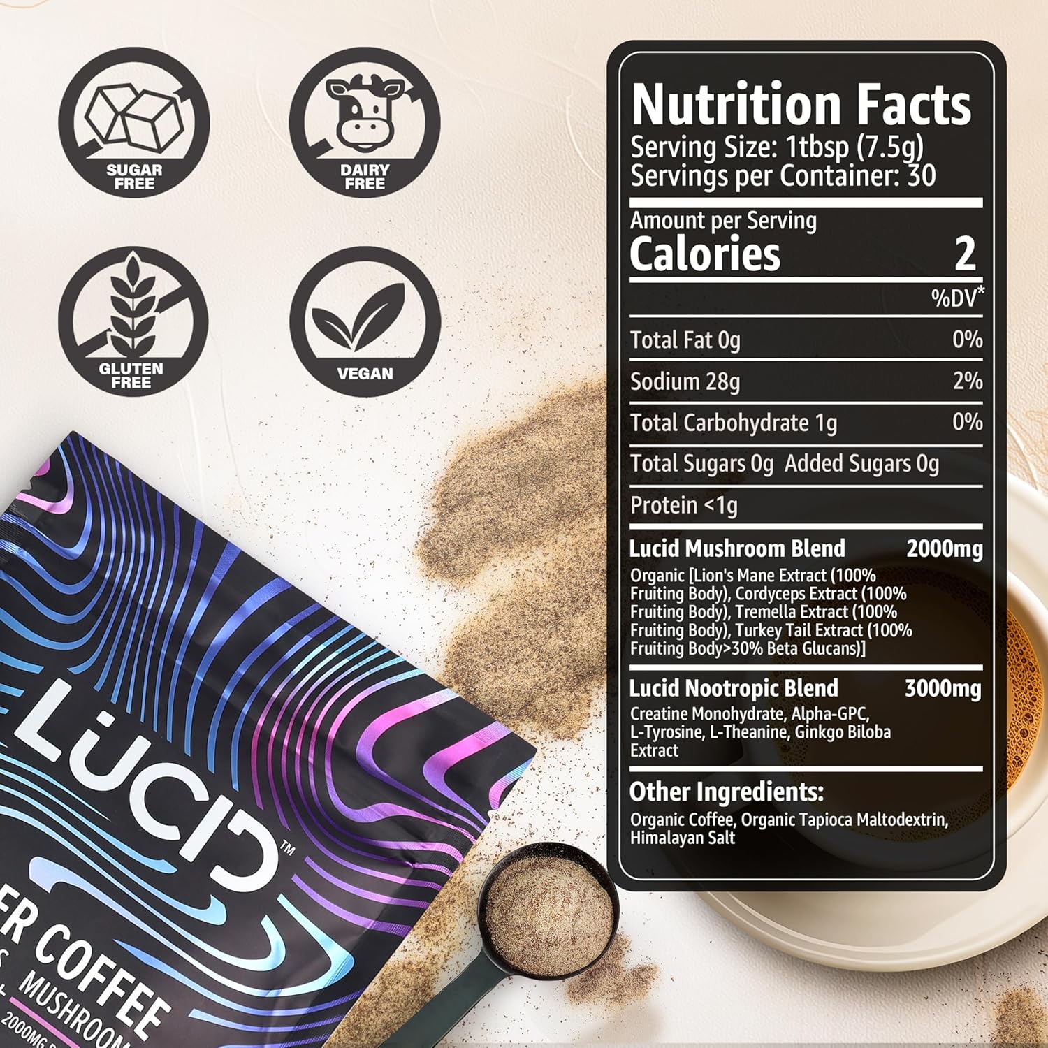 Lucid™ Nootropic+Mushroom Coffee、mySite、gigharbornorthrealestate