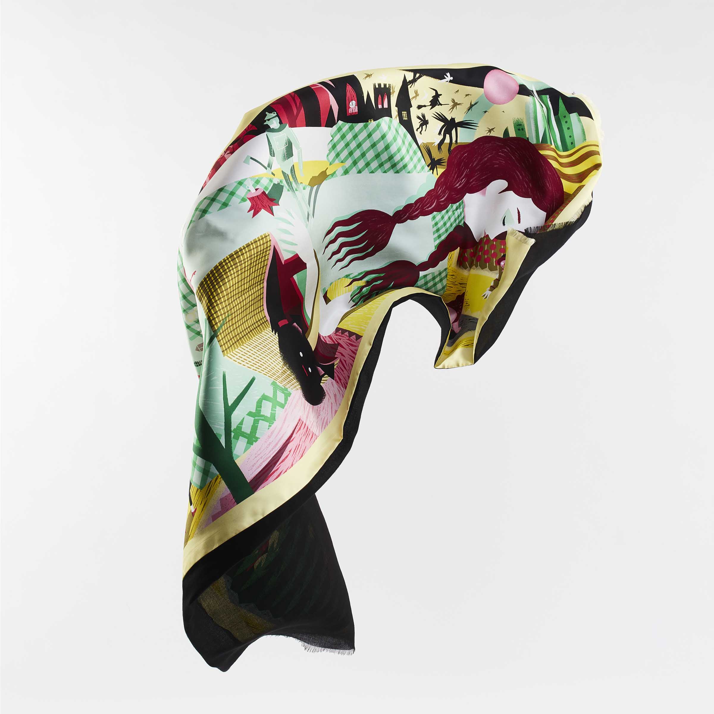 Silk and Cashmere Stole IL MAGO DI OZ by Marco Brancato for Orequo、mySite、neckold