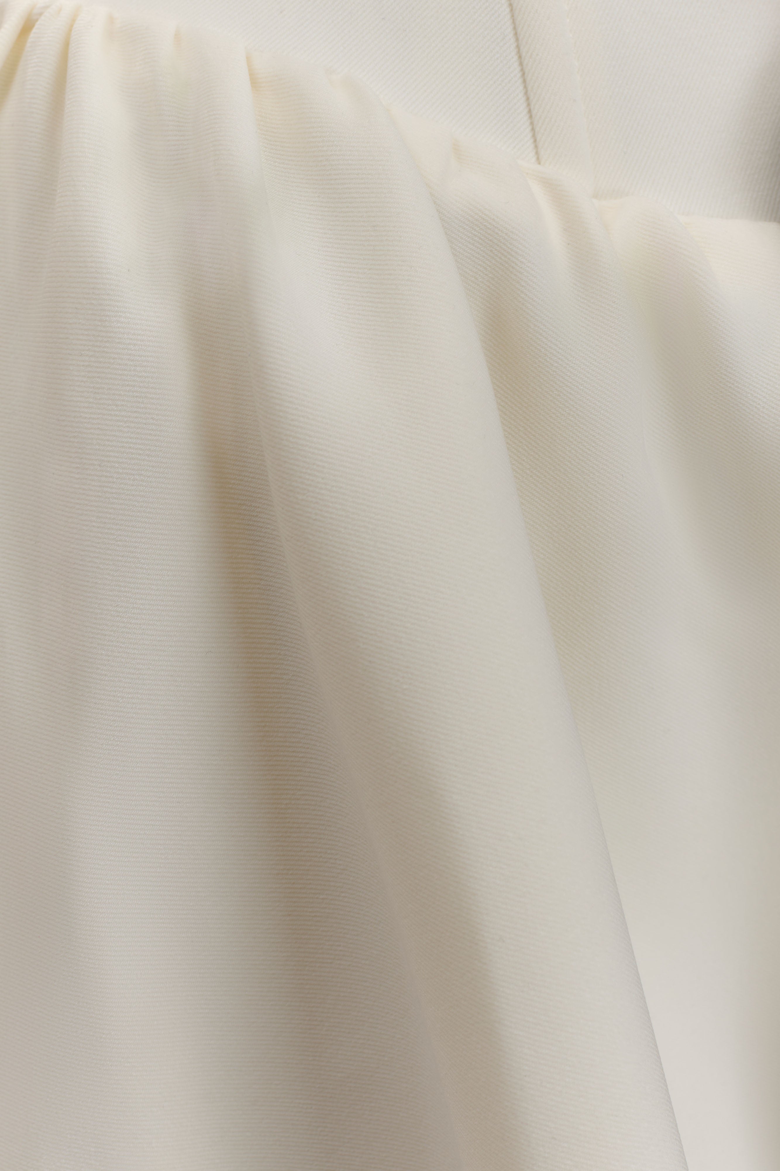 Penny Strapless Contrast Midi Dress - Ivory & Burgundy、mySite、solidvoid