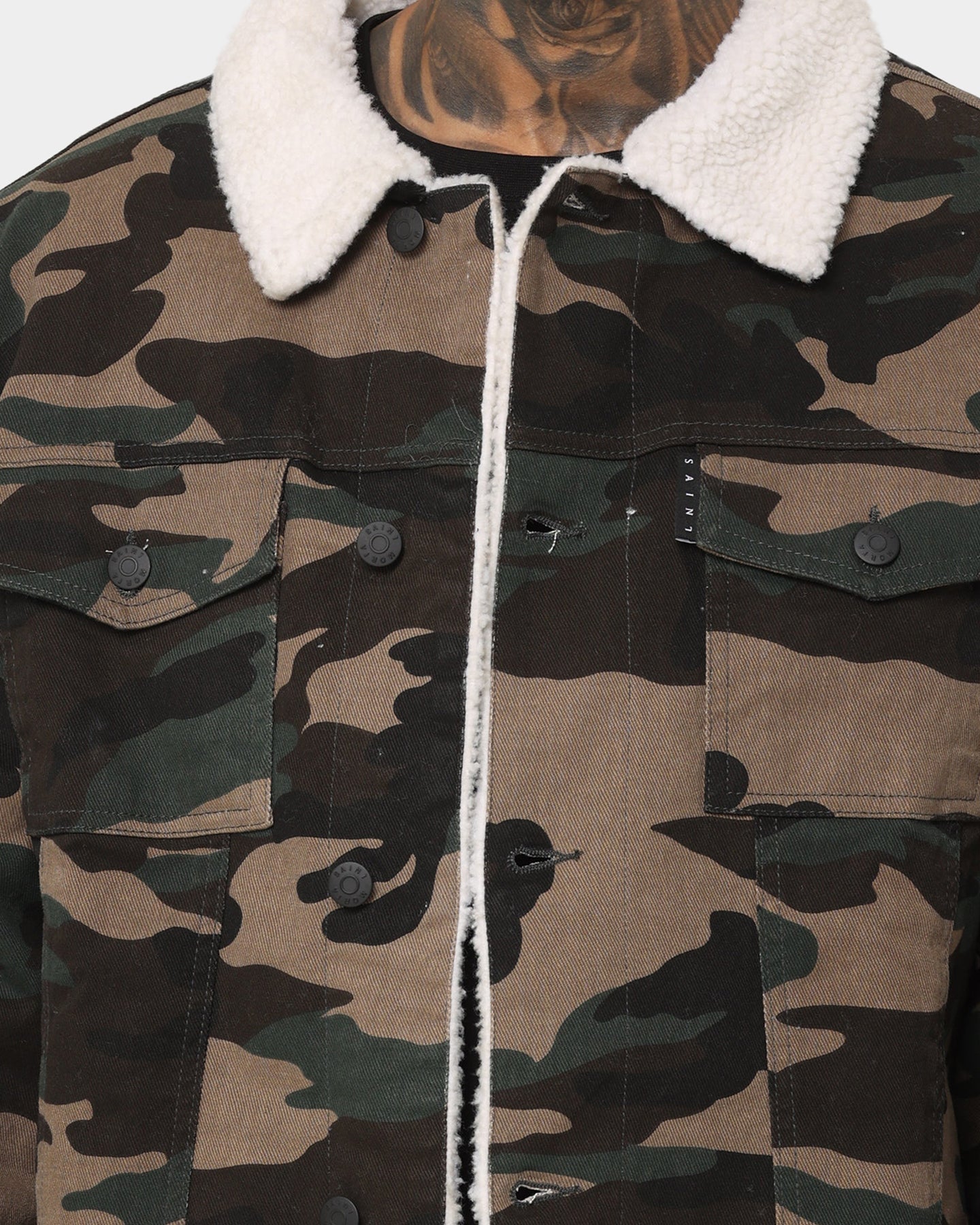 Saint Morta Camo Sherpa Jacket Camo、mySite、zt4zffjzw