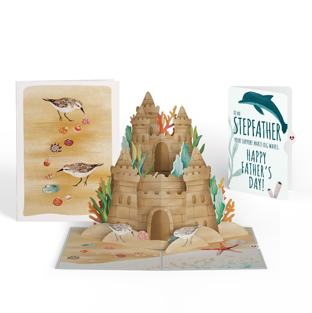 Seaside Sandcastle Father’s Day Pop-Up Card and Sentiment Set for Stepfather、mySite、solidvoid
