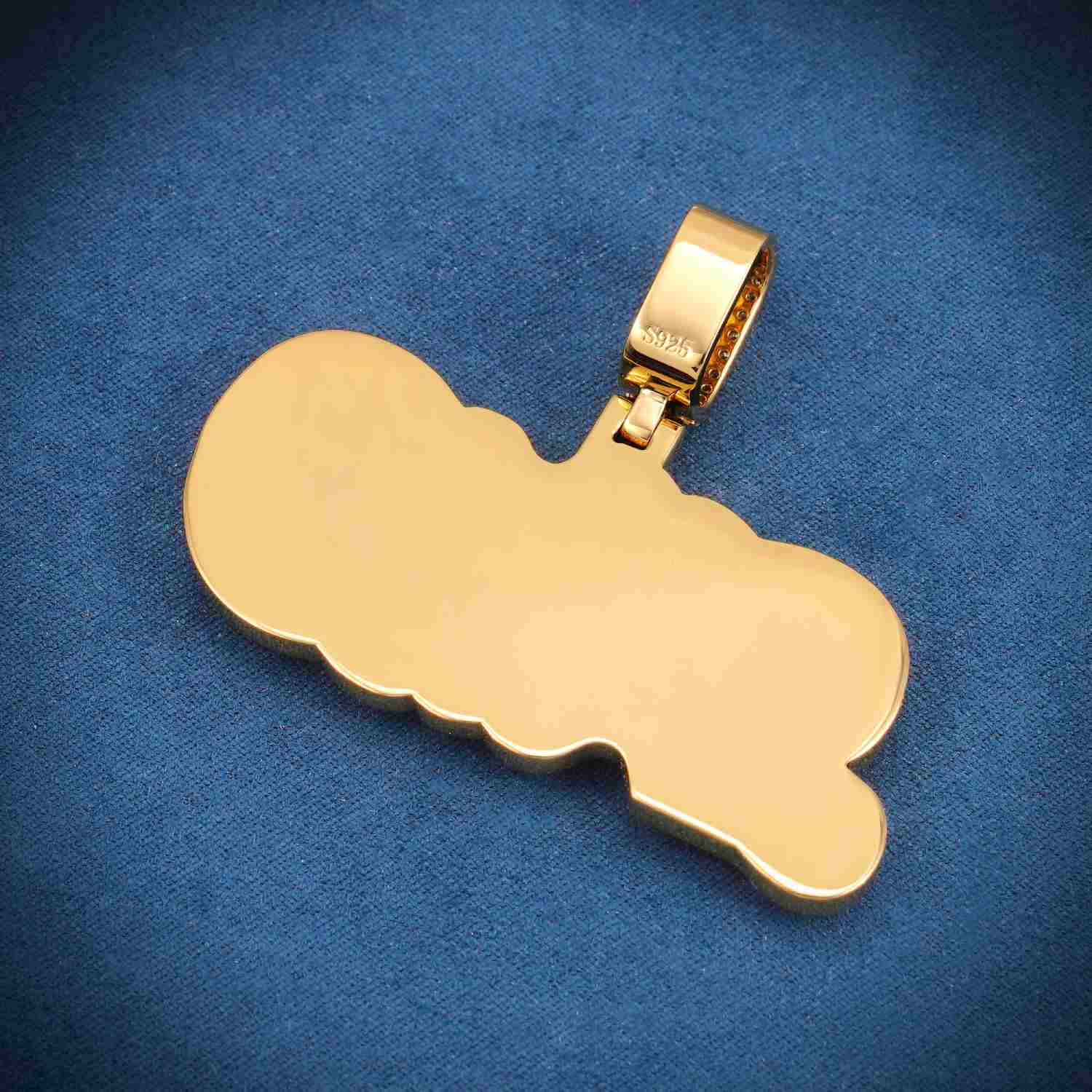 HUD Custom Moissanite Pendant 14K Gold、mySite、hinf8tx79