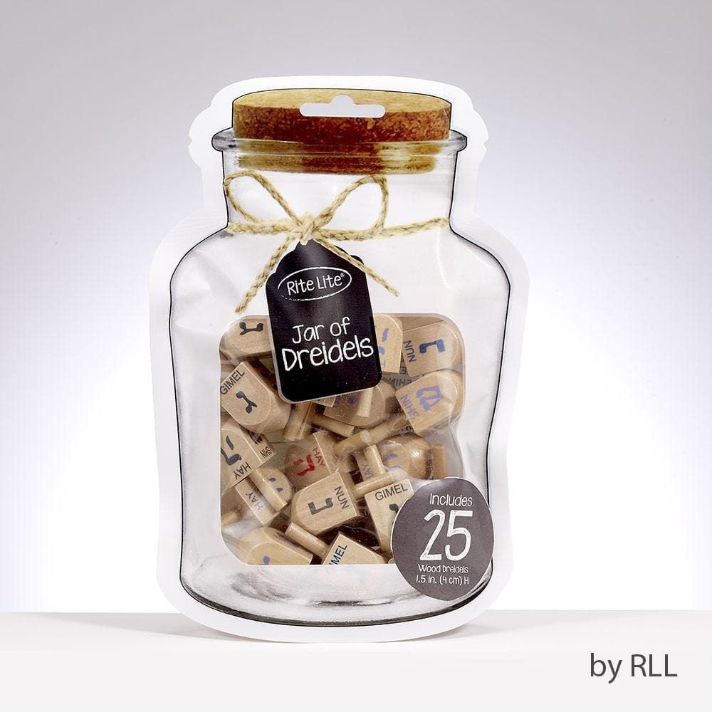 Jar of Dreidels - 25 Small Wood Dreidels、mySite、topwebapps