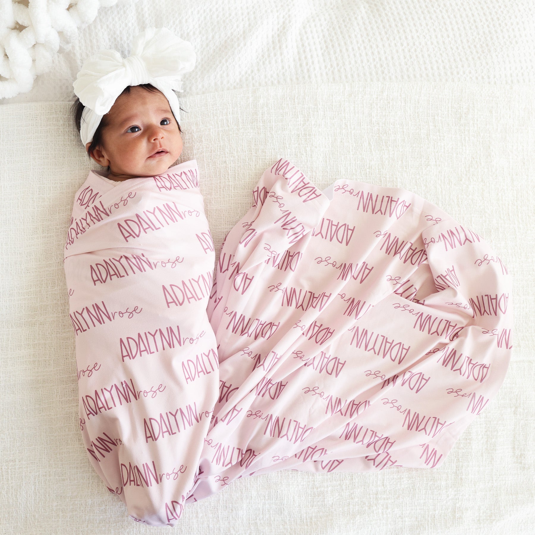  Personalized Baby Name Swaddle Blanket Font Duo | Pastel Cutie、mySite、layawaytickets