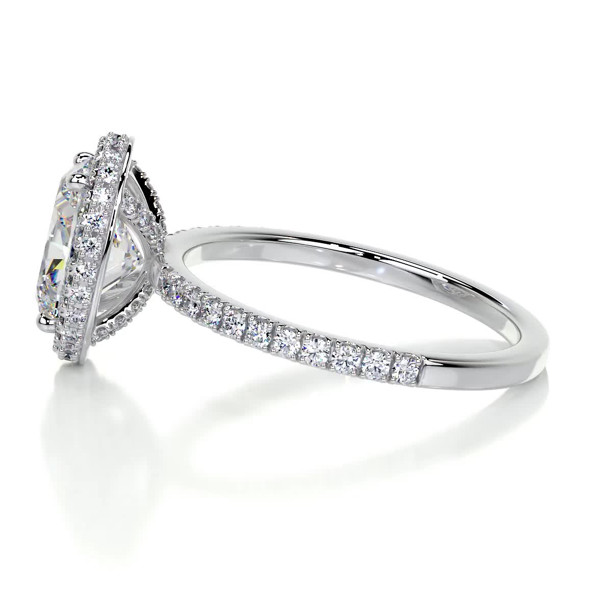 Parker Moissanite & Diamond Ring -14K White Gold、mySite、hinf8tx79