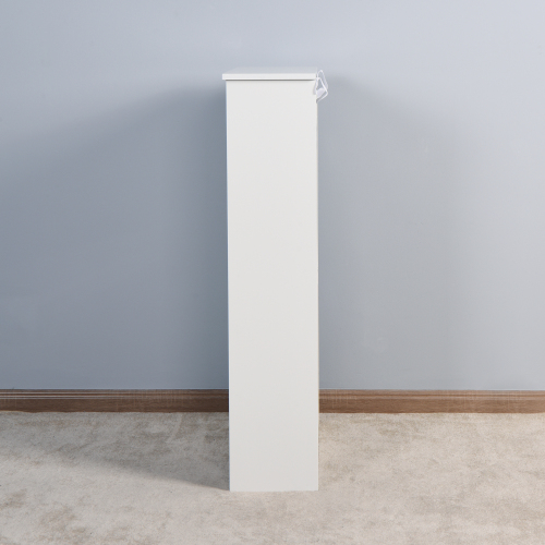 Wooden Shoe Cabinet for Entryway, White Shoe Storage Cabinet with 3 Flip Doors 20.94x9.45x43.11 inch、、casual