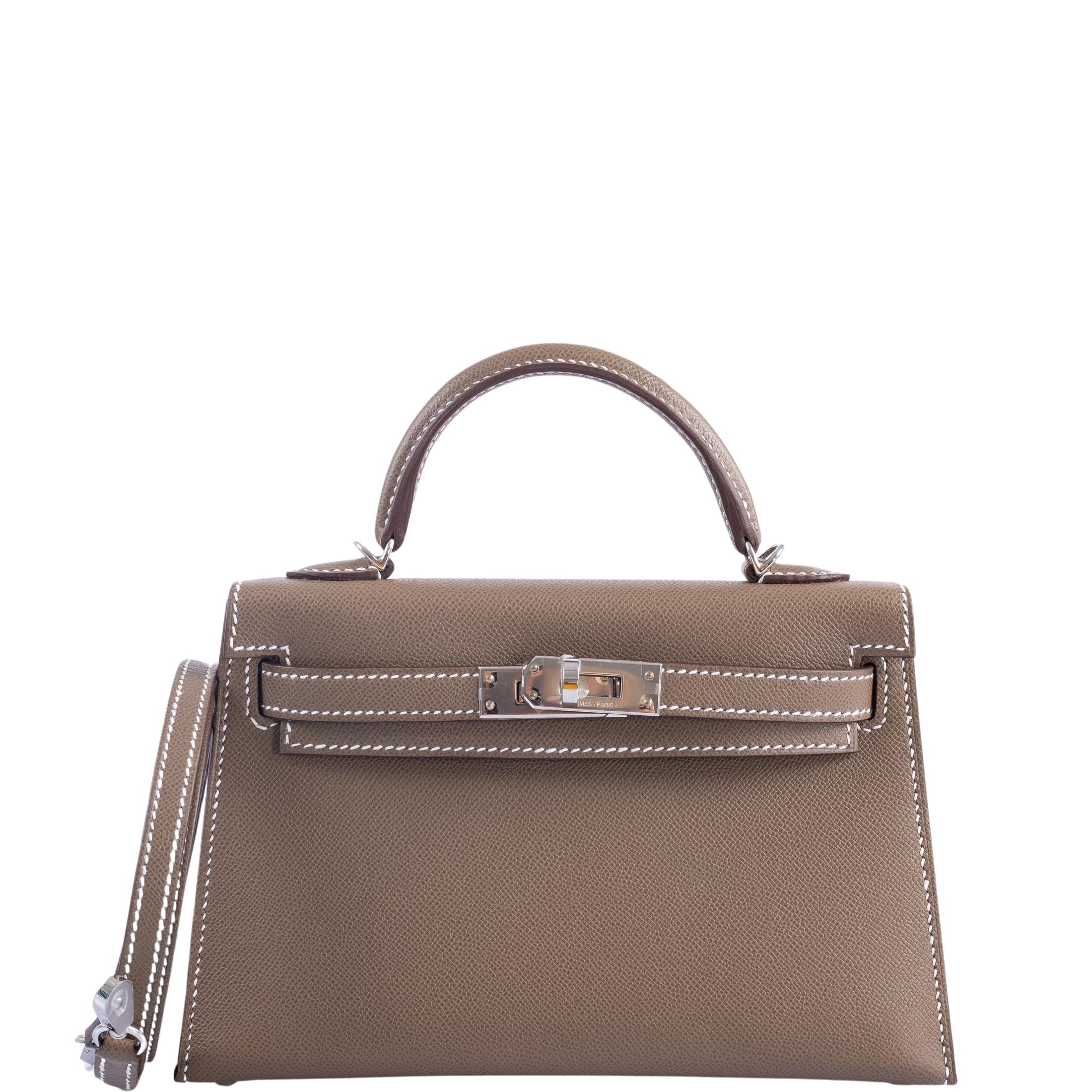 Hermès Mini Kelly 20 Etoupe Epsom Palladium Hardware、mySite、garminoutage.com