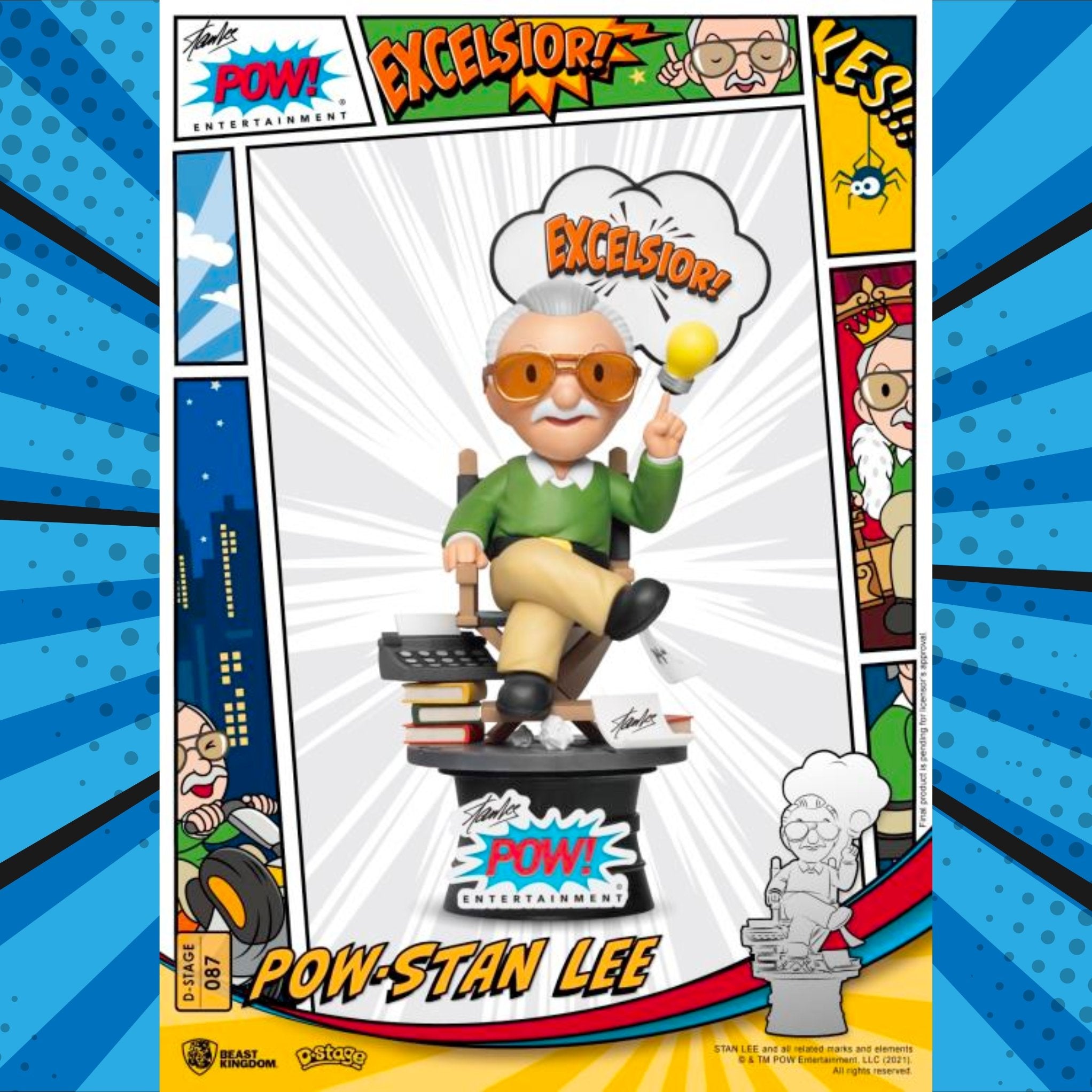 Stan Lee D-Stage DS-087 Stan Lee (POW) Statue、mySite、hgirdovlk