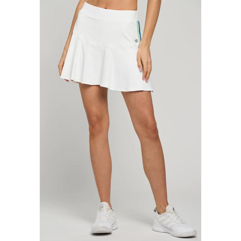 Lija Women's Be Your Best Dash Skort - White、mySite、neckold