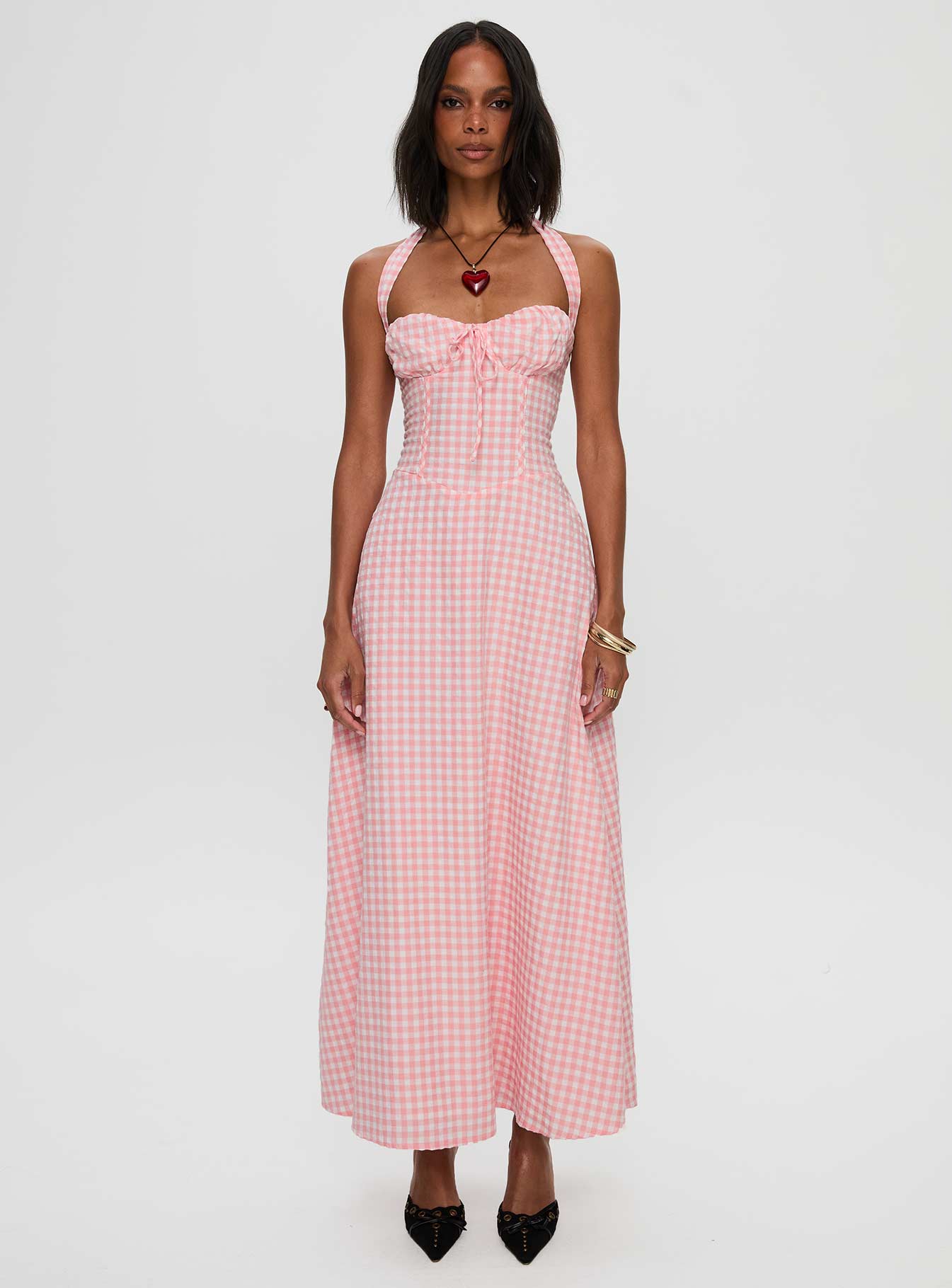 Lucky For You Halter Maxi Dress Multi、mySite、solidvoid