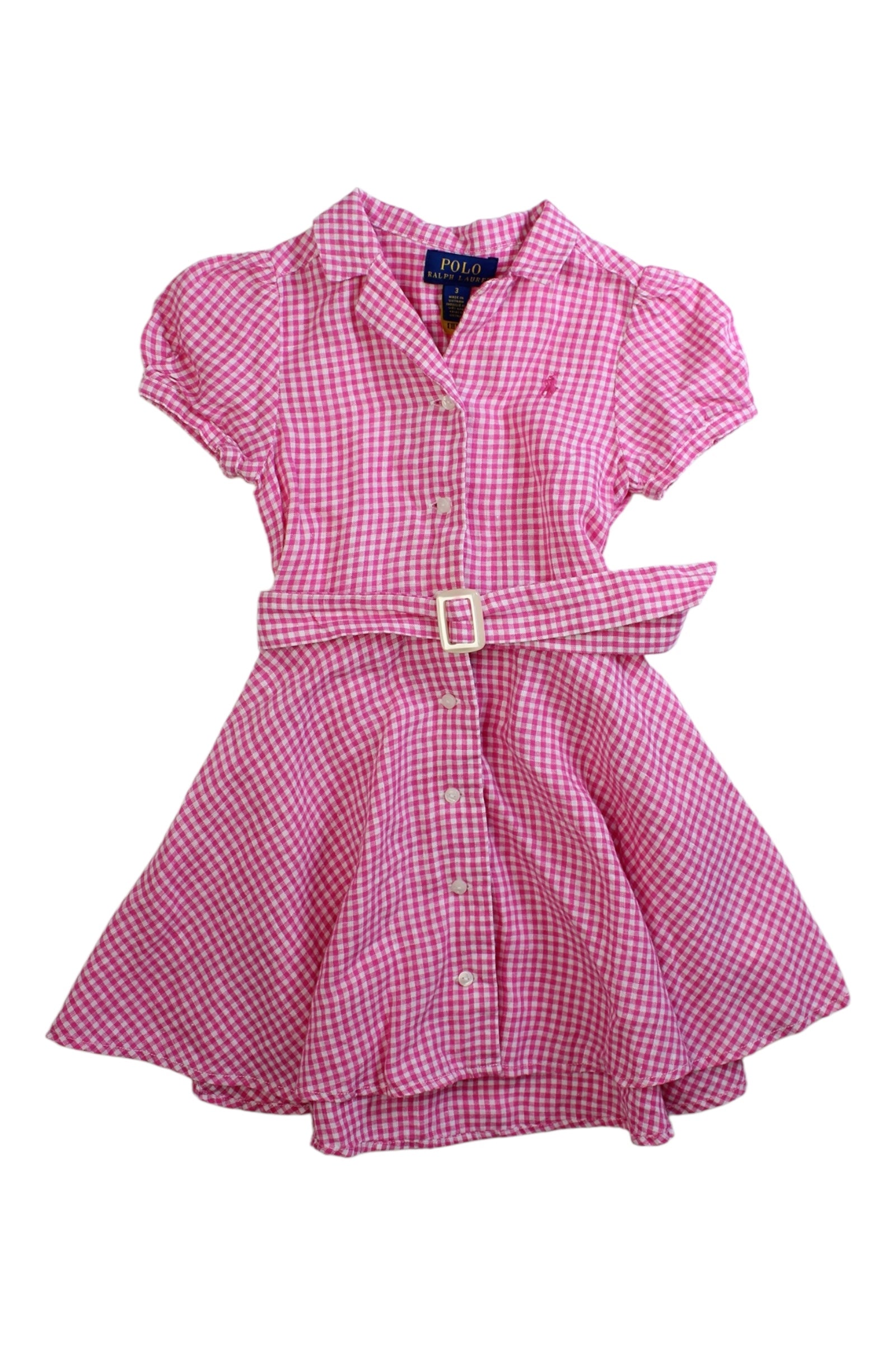 Polo Ralph Lauren Checkered Belted Dress Size 3T、mySite、g9winljtr