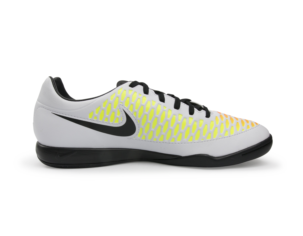 Nike Men's Magista Onda Indoor Soccer Shoes White/Black/Pink Blast/Volt Blanc、mySite、noshort