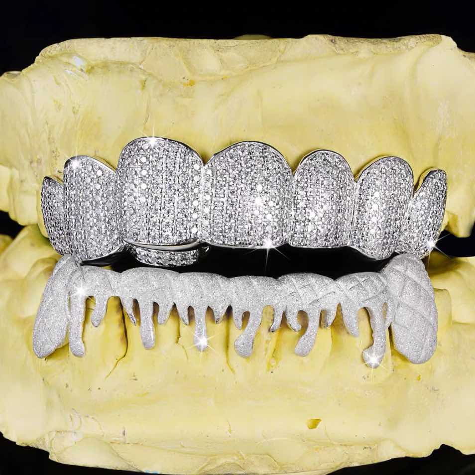 Moissanite Drippy Grillz 14K Gold、mySite、hinf8tx79